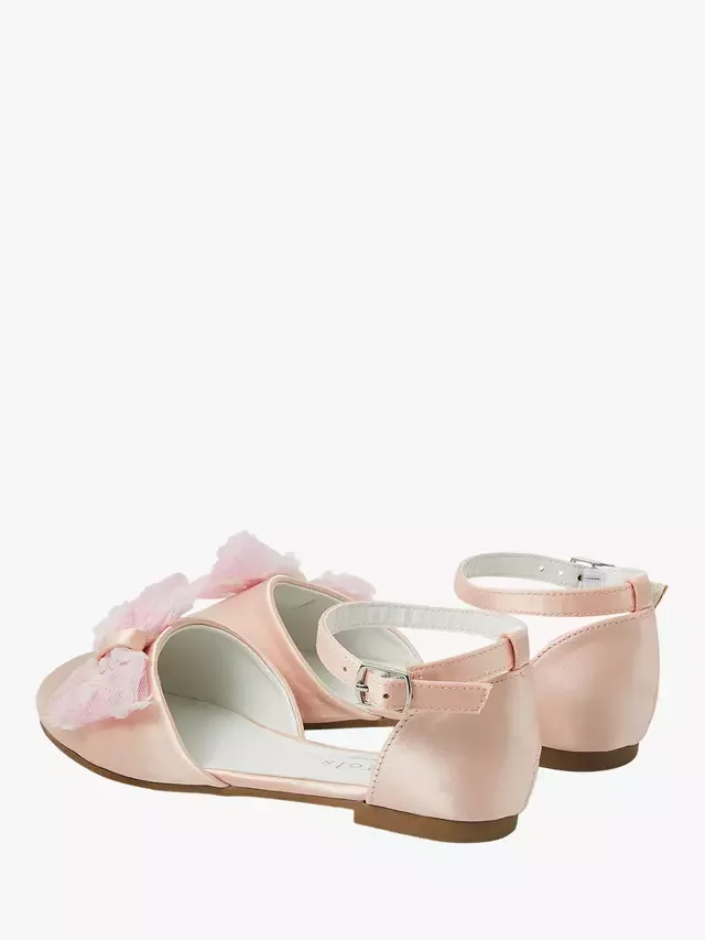 Детские сандалии с бантиками и пайетками, розовые Angels by Accessorize — фото 3