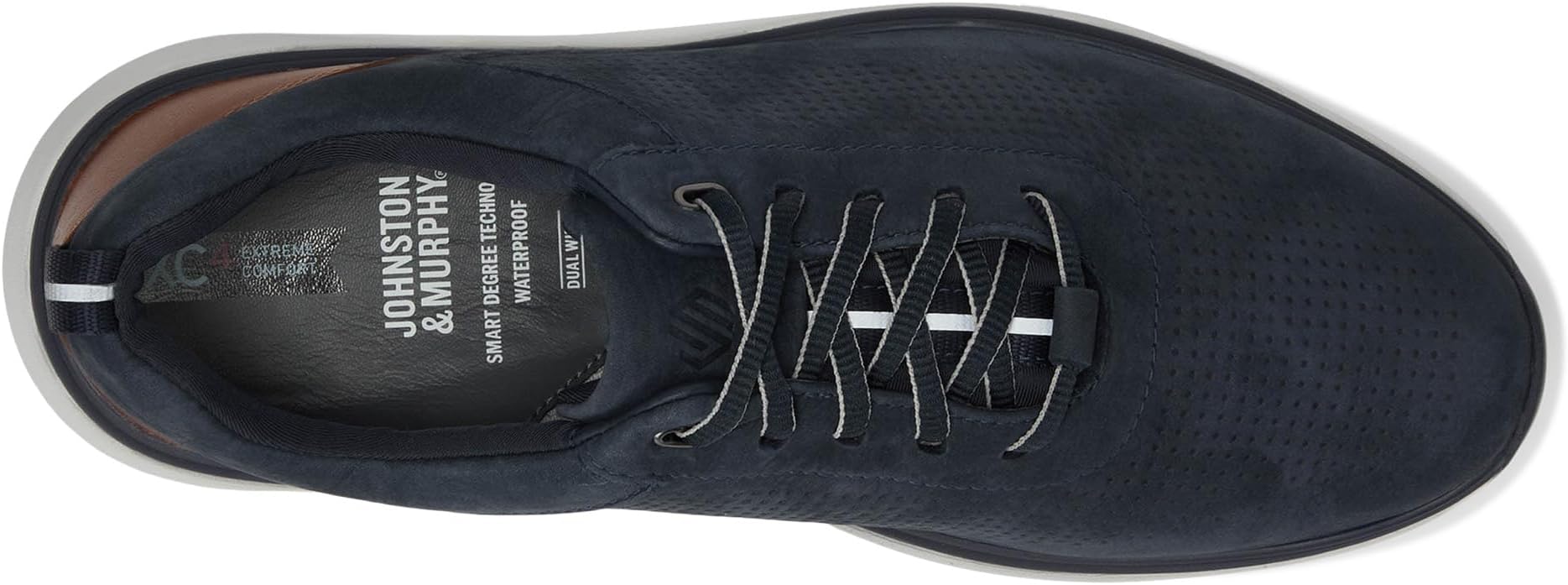 Кроссовки Johnston & Murphy XC4 Prentiss 2 Embossed U-Throat, цвет Navy Tumbled Nubuck — фото 2