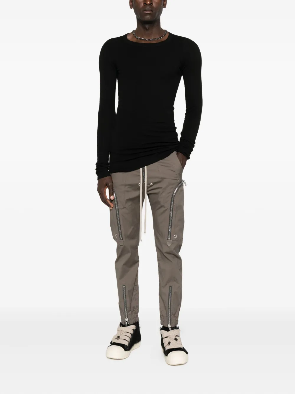 Футболка с длинными рукавами и круглым вырезом Rick Owens — фото 2
