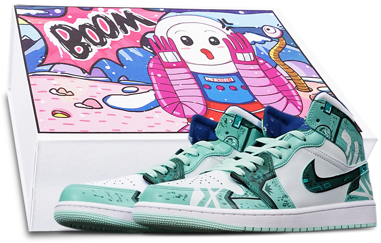

Кроссовки Air Jordan 1 Vintage Basketball Shoes Men Mid-Top White