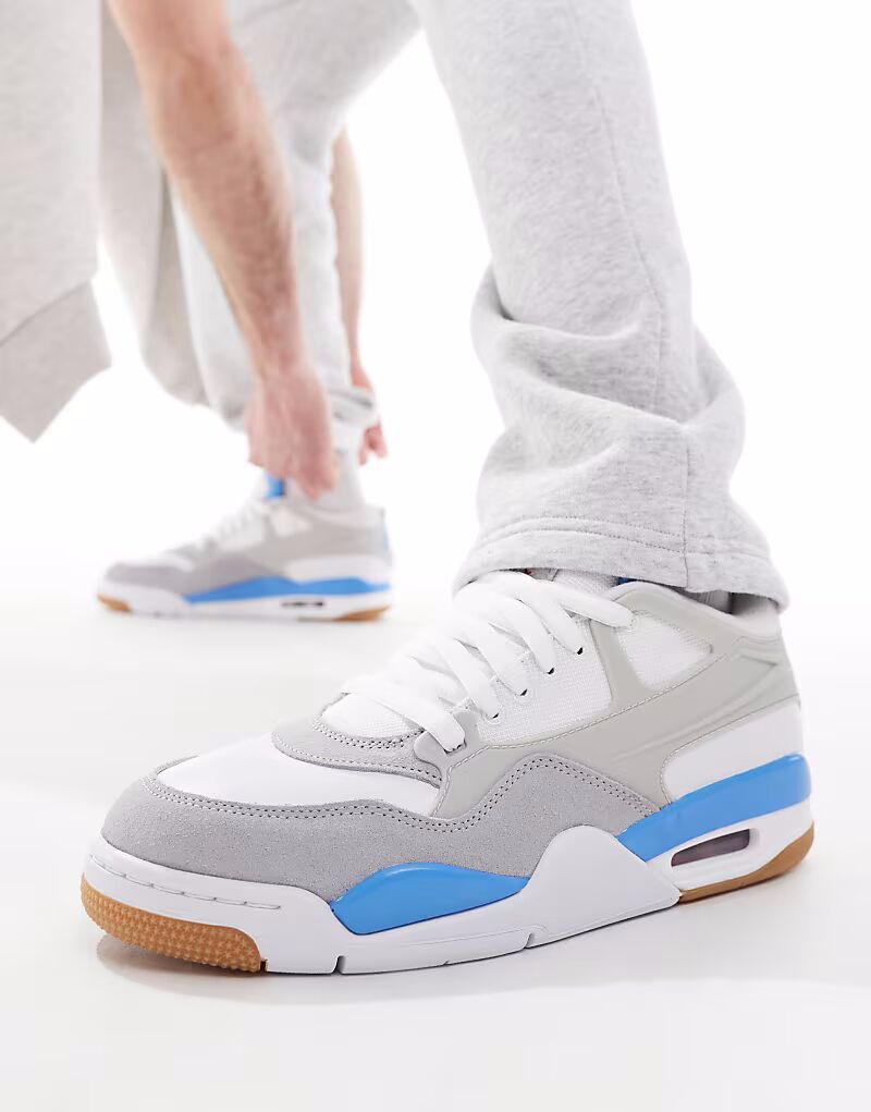 

Кроссовки Jordan Air 4 RM серого и синего цветов