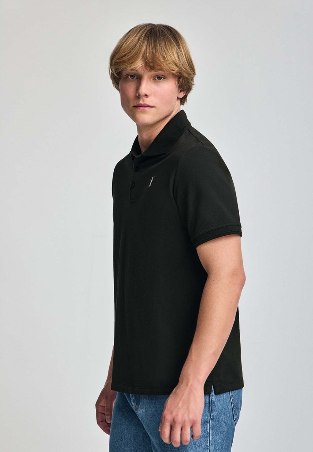 

Рубашка поло REGULAR FIT THREE BUTTONS Polo Club, черный