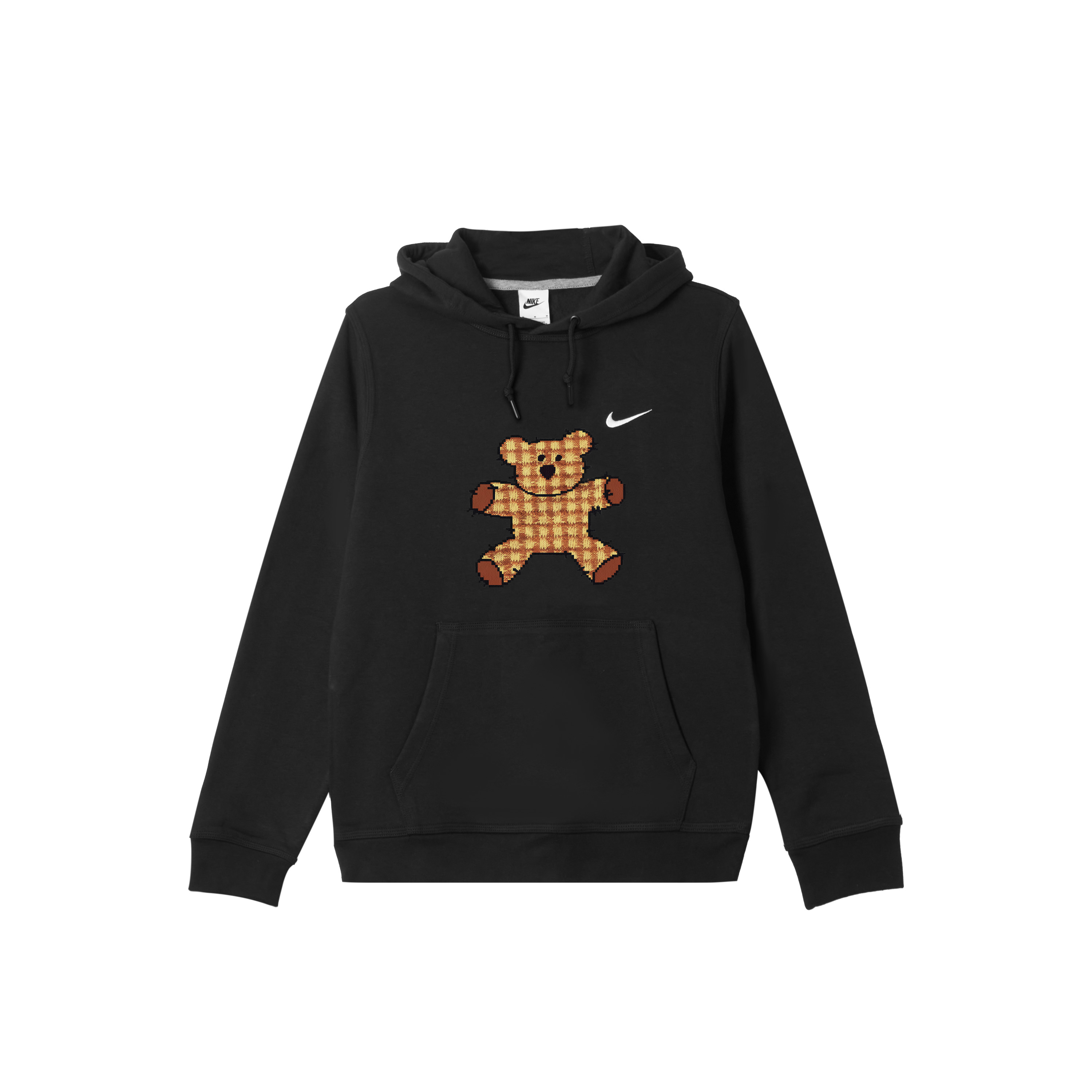 

Nike Мужская толстовка с капюшоном, черная, средней толщины