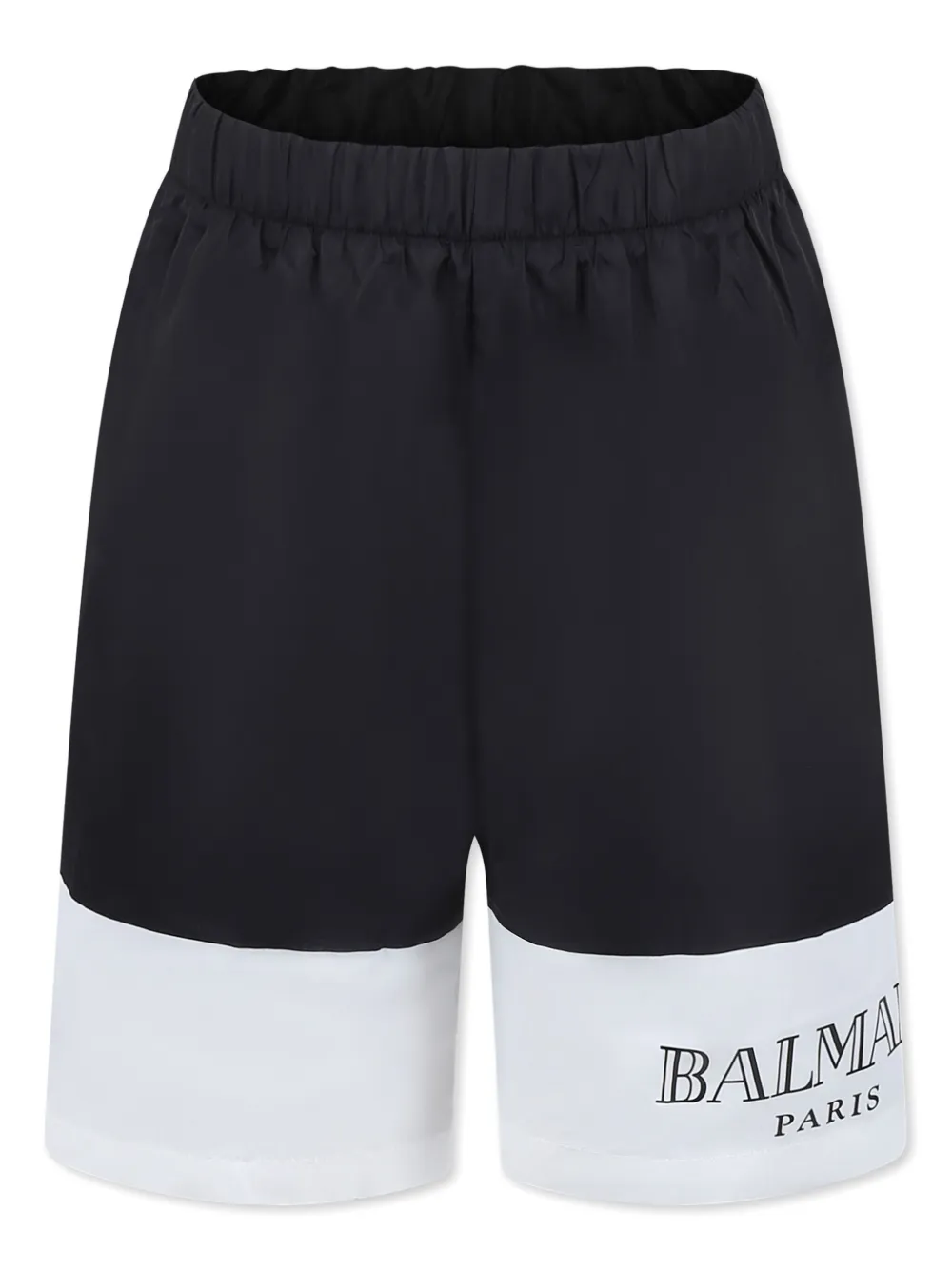 

Плавки-шорты с логотипом Balmain Kids, черный