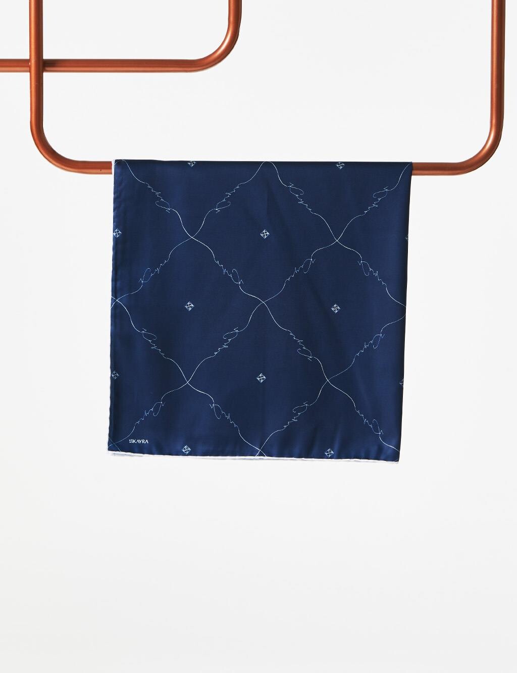 

Шарф Signature Patterned Monogram PES Темно-синий Kayra