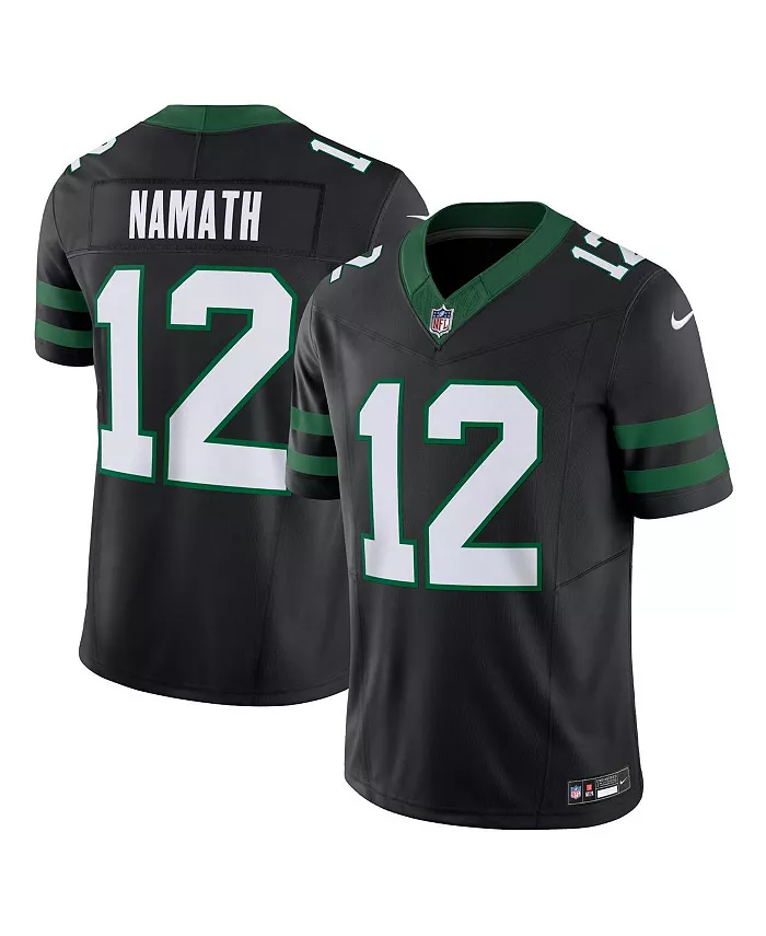 

Мужская альтернативная ограниченная джерси New York Jets Vapor F.U.S.E. Legacy Joe Namath Nike, черный