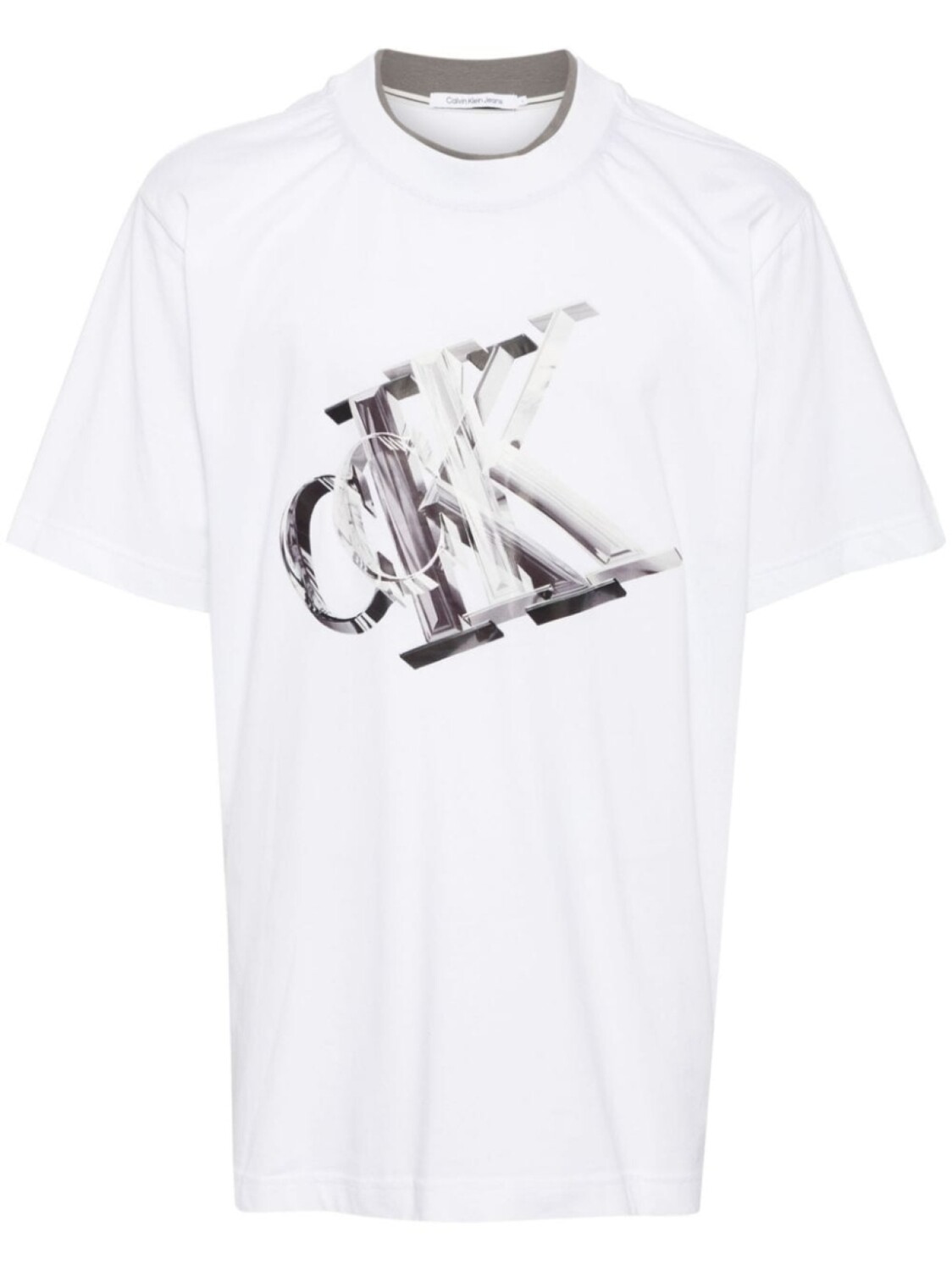 

Calvin Klein футболка с монограммой, белый
