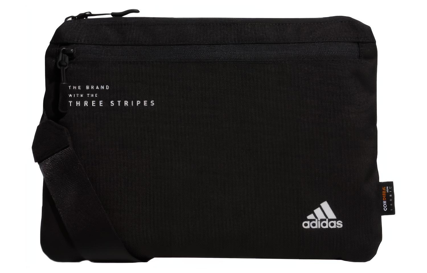 

Полиэстеровая сумка через плечо унисекс классическая чисто черная Adidas