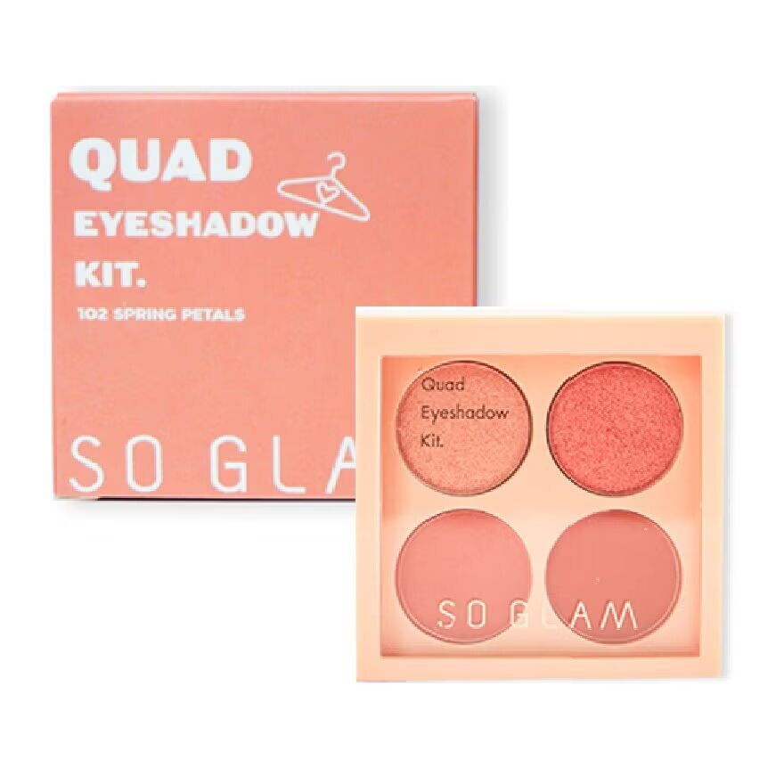 

So Glam Набор теней для век Quad, 8 г. 102 весенних лепестка, Spring Petals