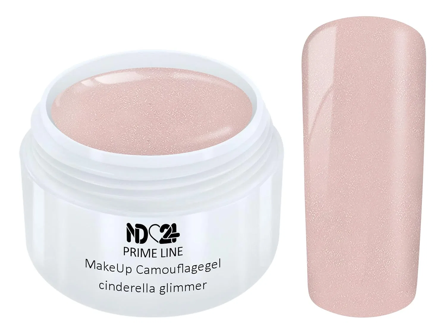 Камуфлирующий гель Prime Line Make Up Nude Cinderella Glimmer, 15 мл Nd24 Naildesign