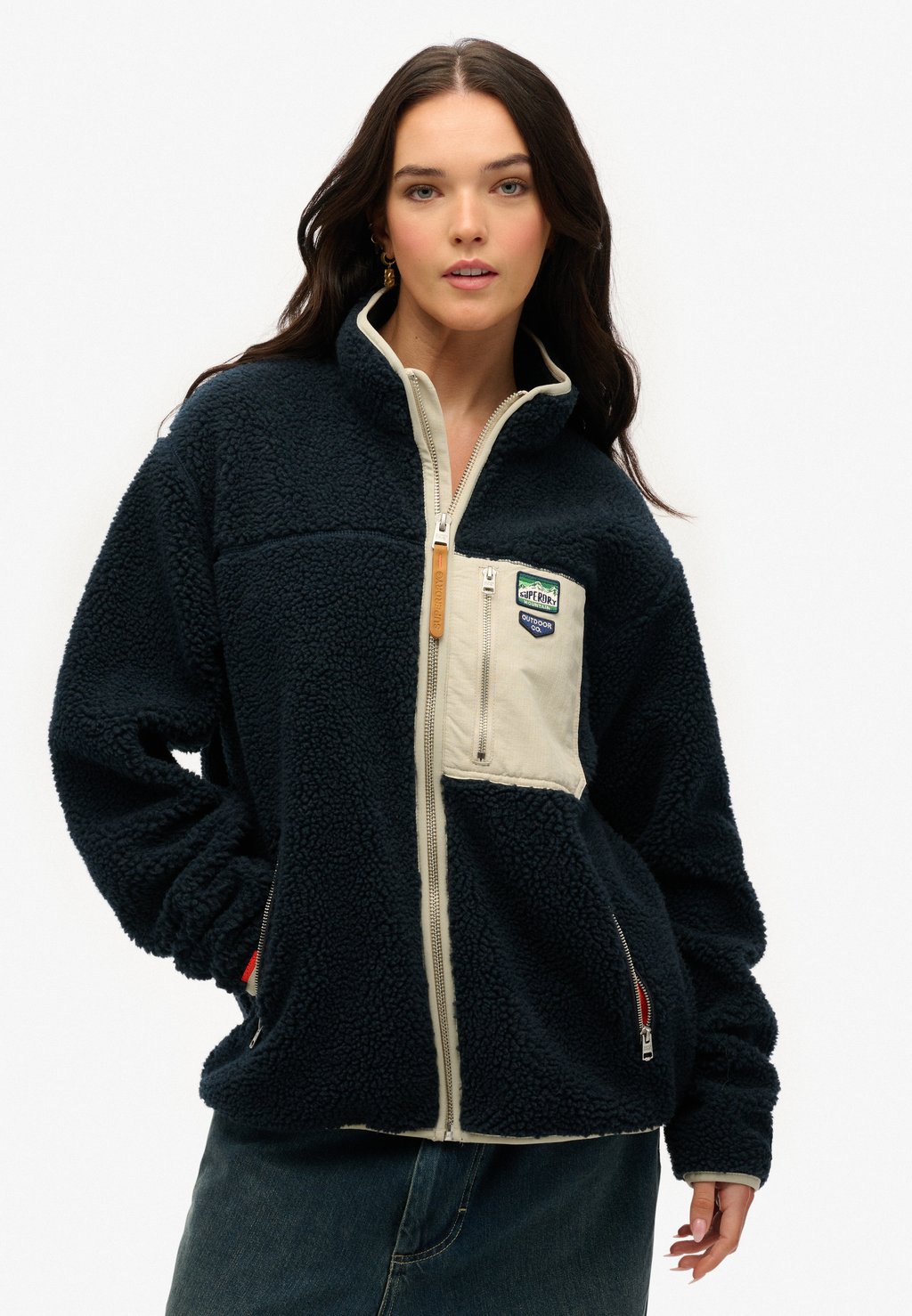 

Флисовая куртка Superdry, синий