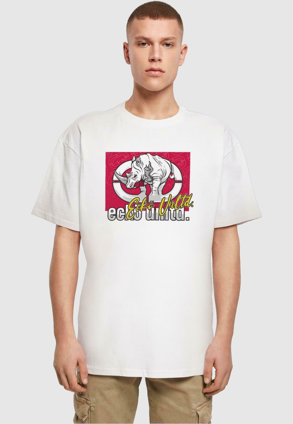 

Футболка с принтом ATTACK ecko unltd., белый