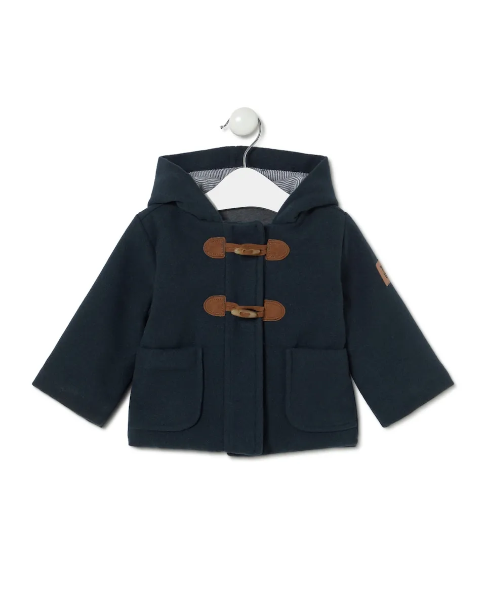 

Детское пальто из фланели с капюшоном Tous, темно-синий