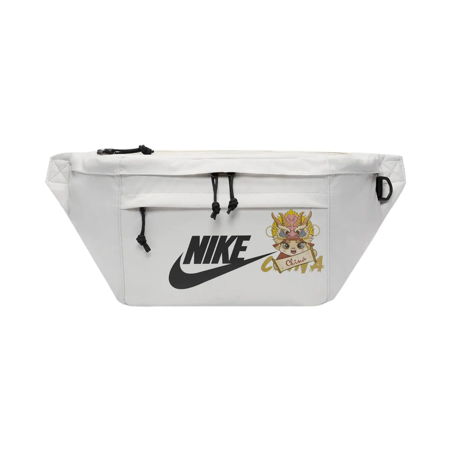 

Nike Тканевая поясная сумка унисекс светло-бежевая Light Bone, Lion Head-Light Bone