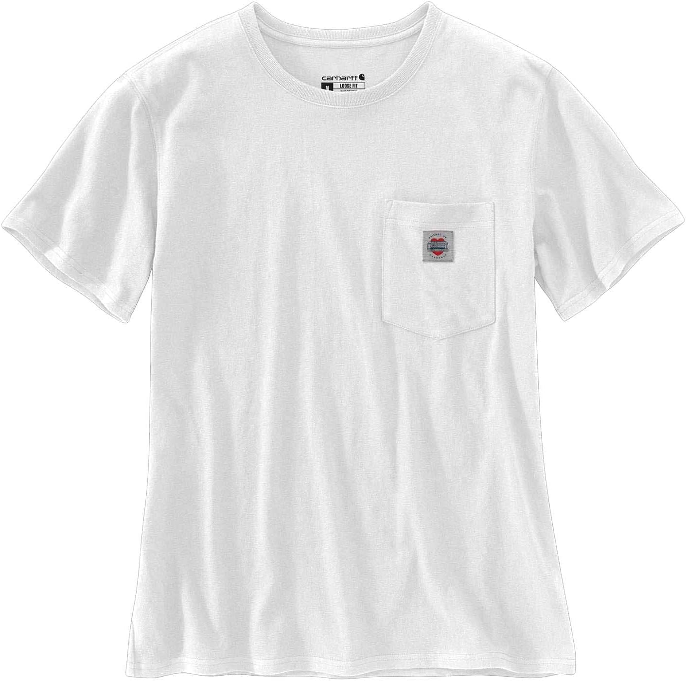 

Carhartt Мужская футболка с карманом 105094 Loose Fit Heavyweight Short Sleeve Pocket Friends of Carh, White, Белый, Carhartt Мужская футболка с карманом 105094 Loose Fit Heavyweight Short Sleeve Pocket Friends of Carh, White