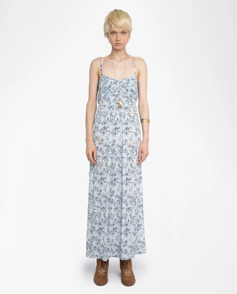 

Длинное платье Rippie с принтом Zadig & Voltaire, белый