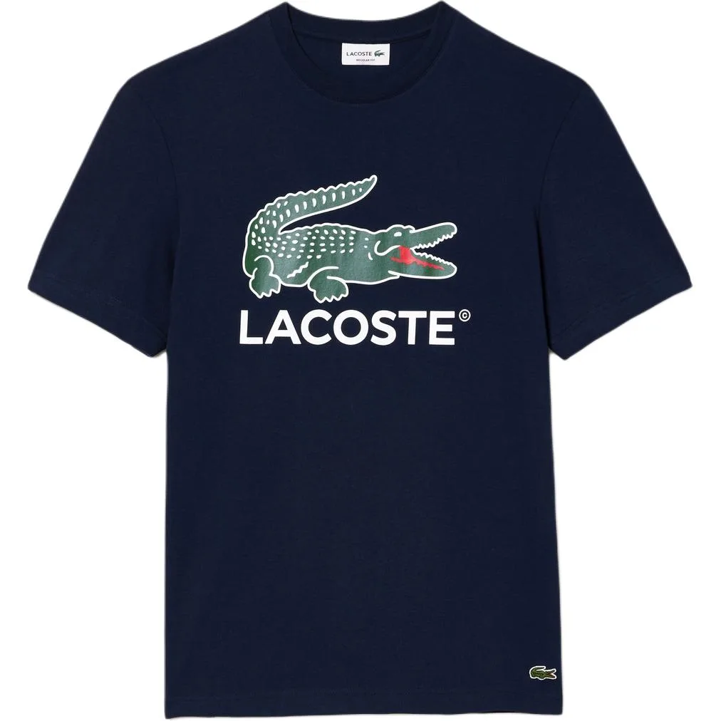 Футболка с логотипом LACOSTE, морской синий