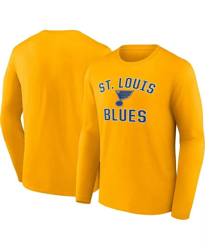 

Мужская золотая футболка с длинным рукавом St. Louis Blues Team Victory Arch Fanatics