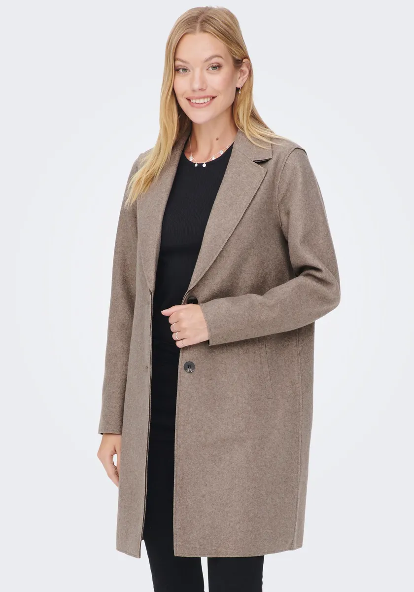 

Only короткое пальто "ONLCARRIE BONDED COAT", цвет Caribou Melange