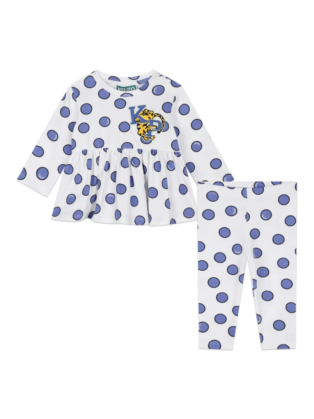 

Комплект из легинсов и блузки Kenzo Kids, белый
