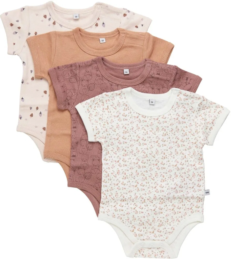 Боди для мальчиков с принтом, Pippi Babywear, розовый