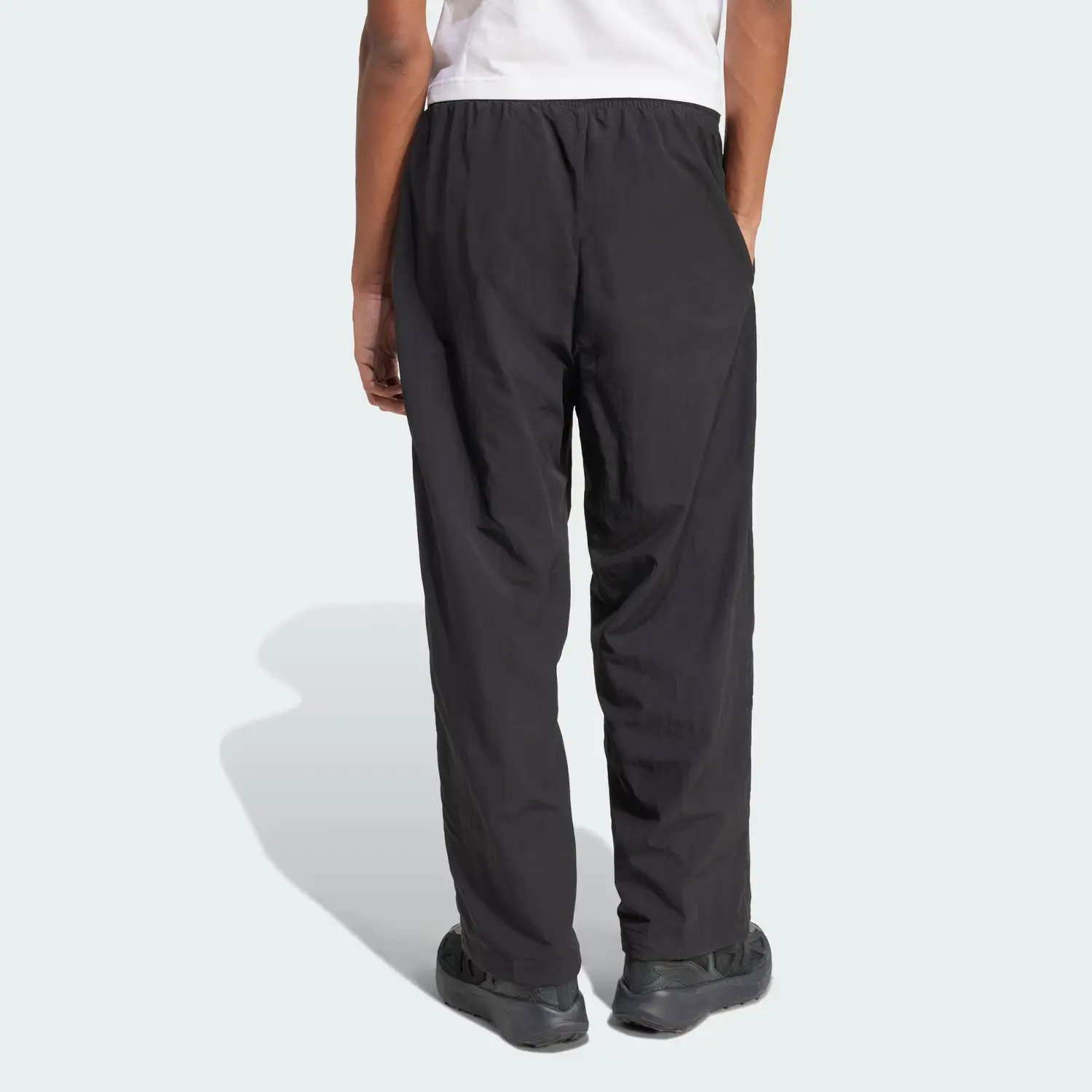 Эластичные брюки Essential Small Logo Woven Open Hem Adidas, черно-белый — фото 3