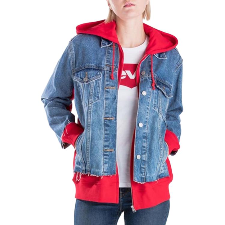 

Levis Женская джинсовая куртка Levi's синего цвета