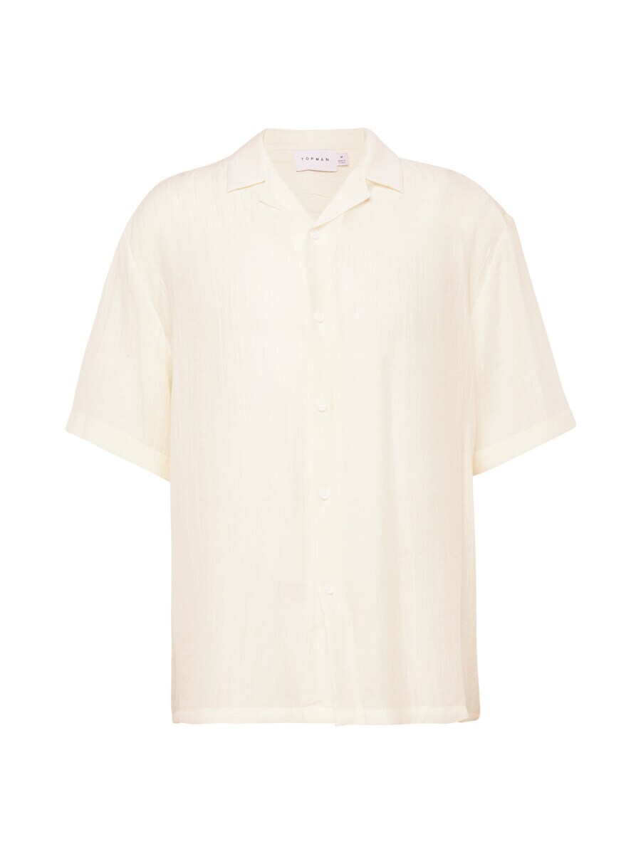 

Повседневная рубашка TOPMAN Comfort fit Button Up Shirt, экрю