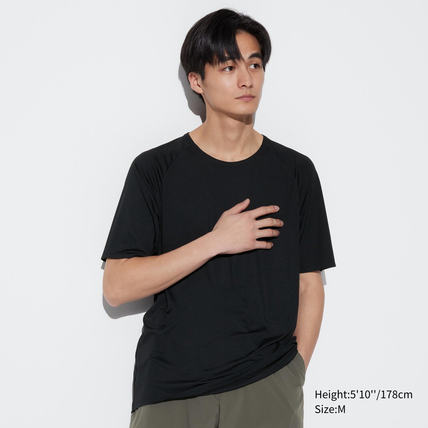 

Футболка DRY-EX с круглым вырезом UNIQLO, черный