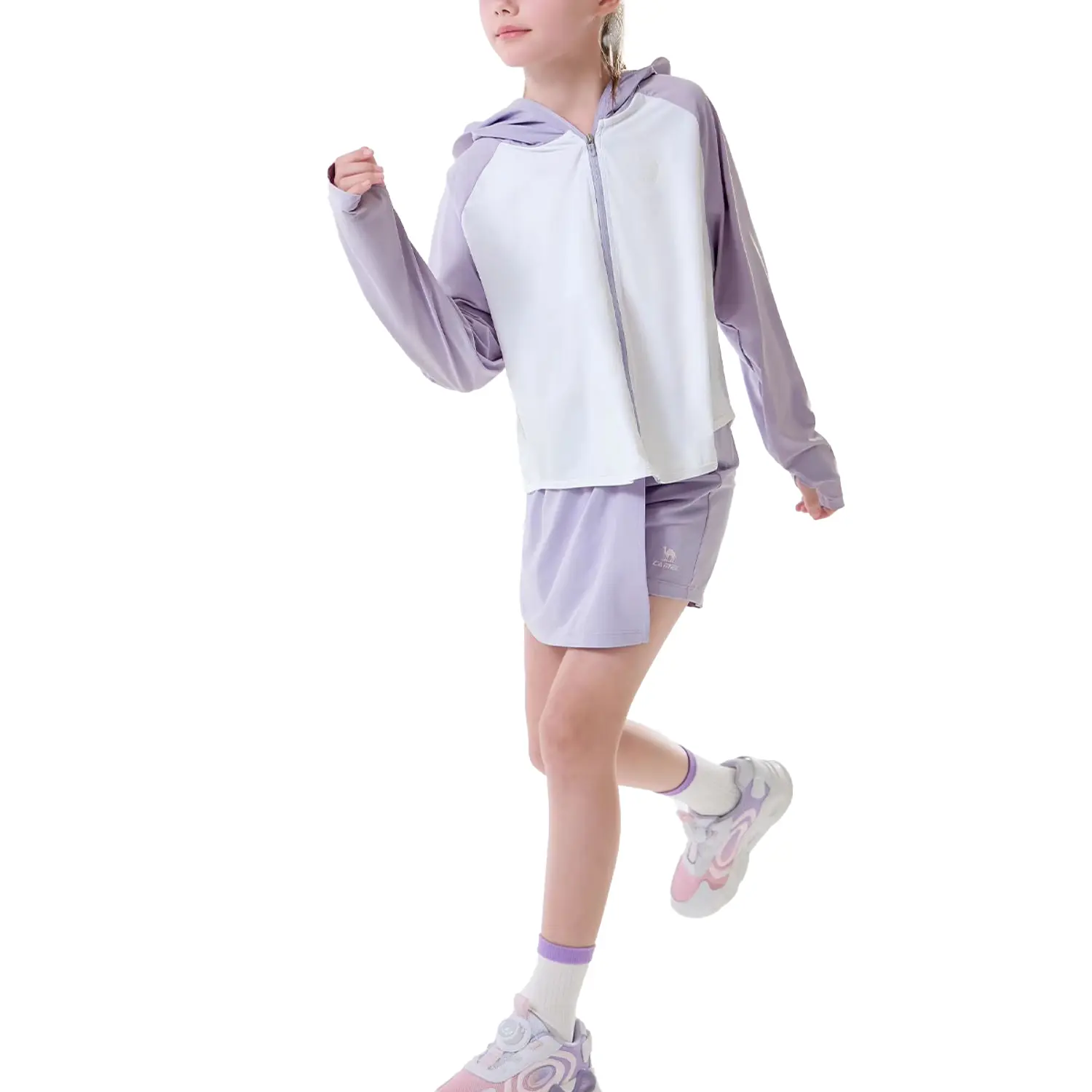 

Одежда для защиты от солнца SS25 Kids' CAMEL, misty mountain фиолетовый/infinite белый