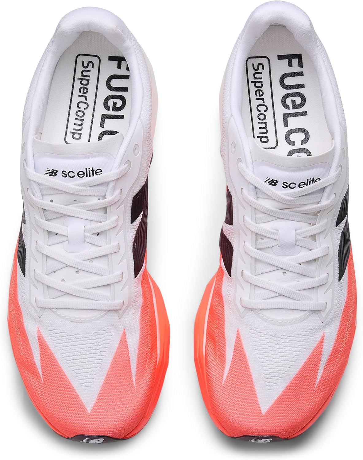 Мужские кроссовки New Balance FuelCell Supercomp Elite V5, белый/черный/красный — фото 4