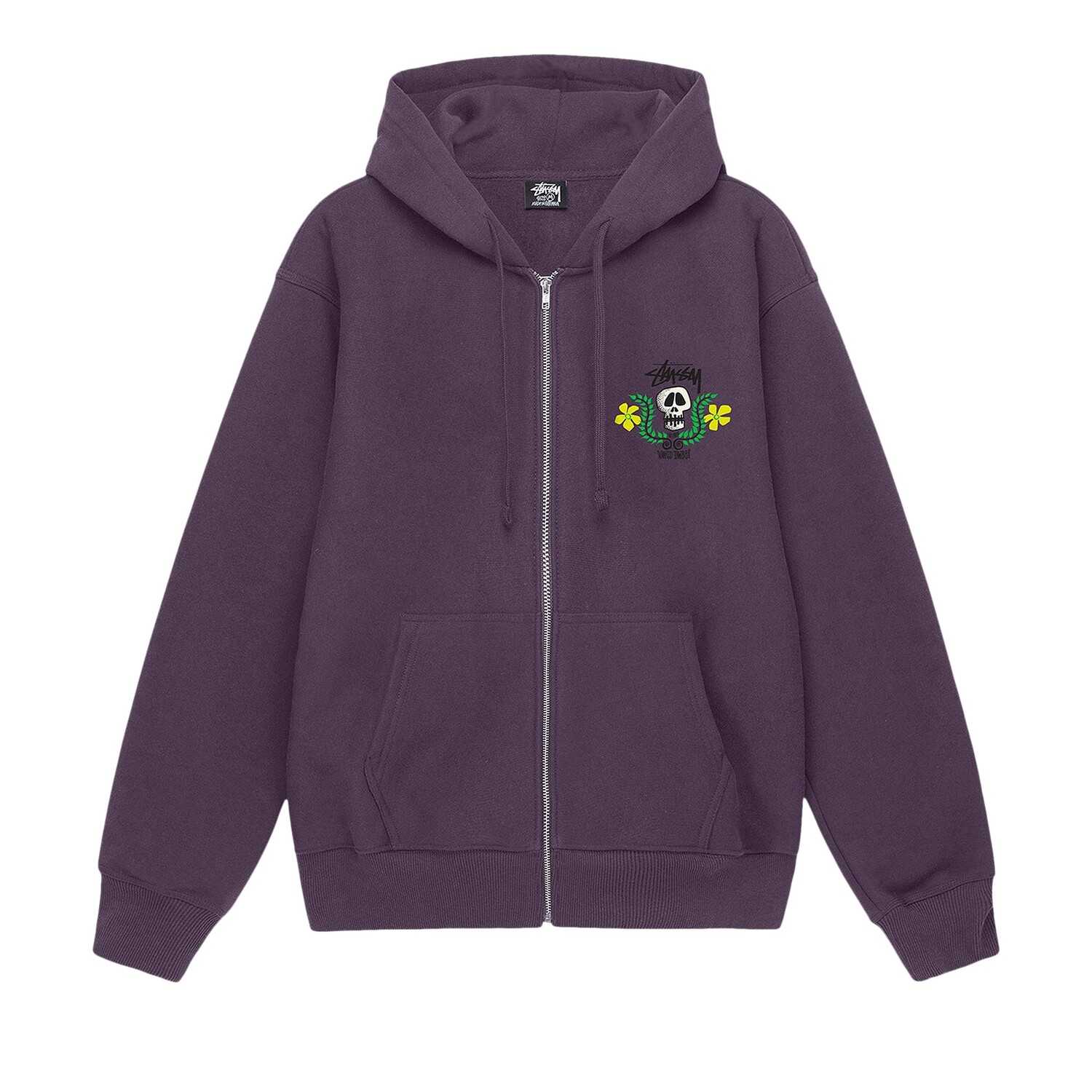 

Толстовка на молнии Stussy Skull Crest Grape