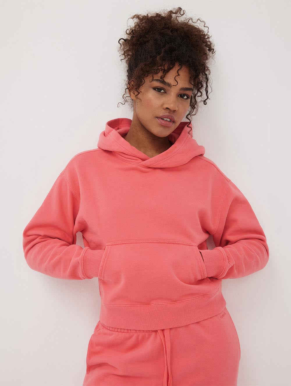 

Женская укороченная толстовка Hart Eco-Fleece Bench., цвет coral punch