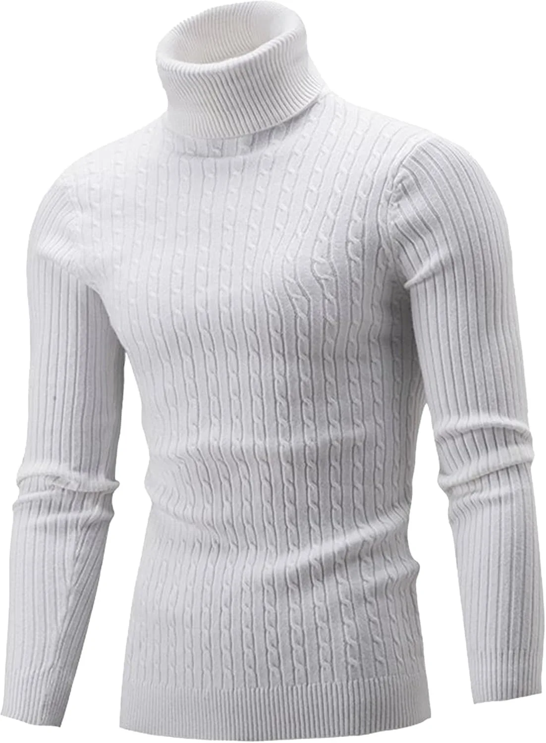 

Мужской свитер-водолазка Slim Fit QOAAIE