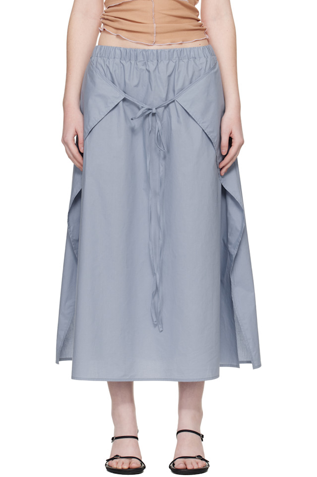 

Baserange Синяя макси-юбка Decti