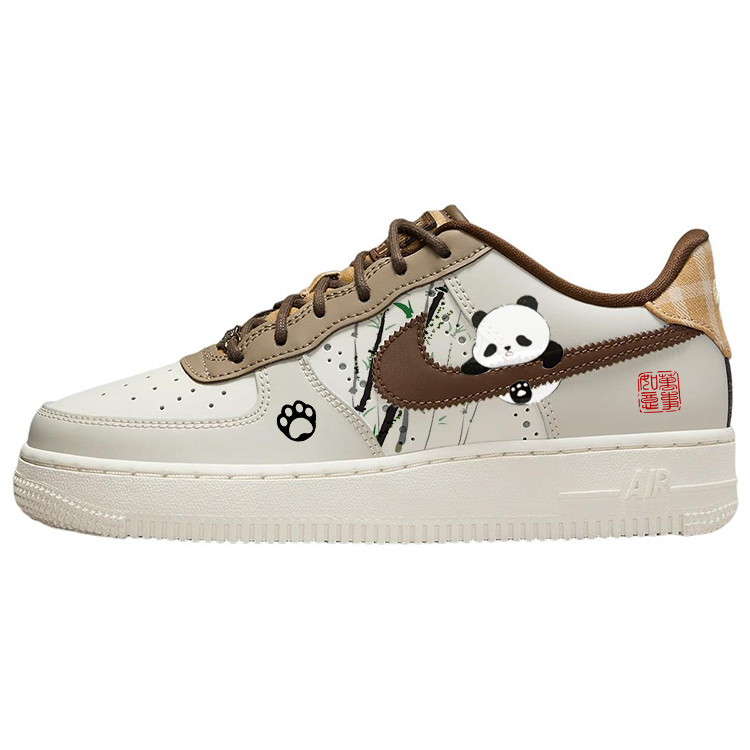 

Nike Кроссовки для скейтбординга Air Force 1 Cute Red Panda с противоскользящим покрытием, износостойкие, низкие, для детей и подростков