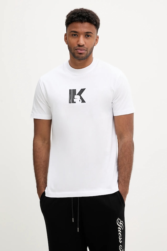 

Хлопковая футболка Karl Lagerfeld Jeans, белый
