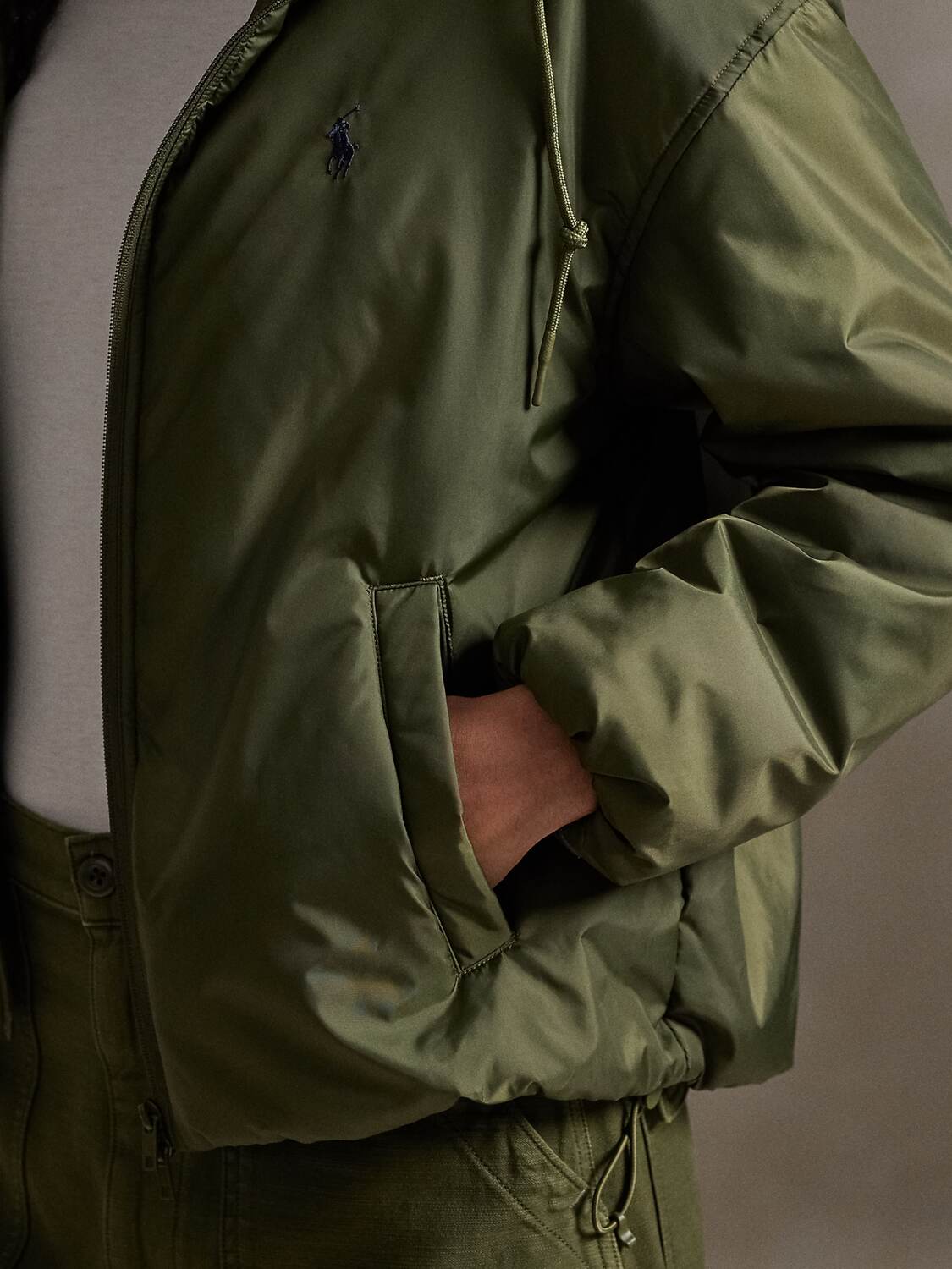 Polo Ralph Lauren Куртка для межсезонья в цвете Olive — фото 3