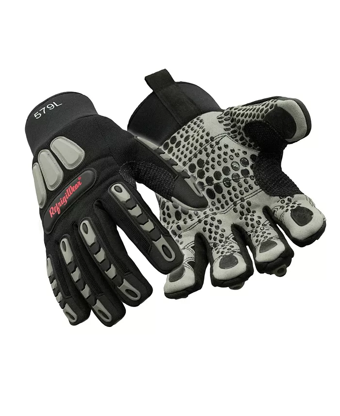 

Мужские утепленные перчатки Impact Pro - водонепроницаемые зимние рабочие перчатки с превосходным сцеплением Refrigiwear, черный