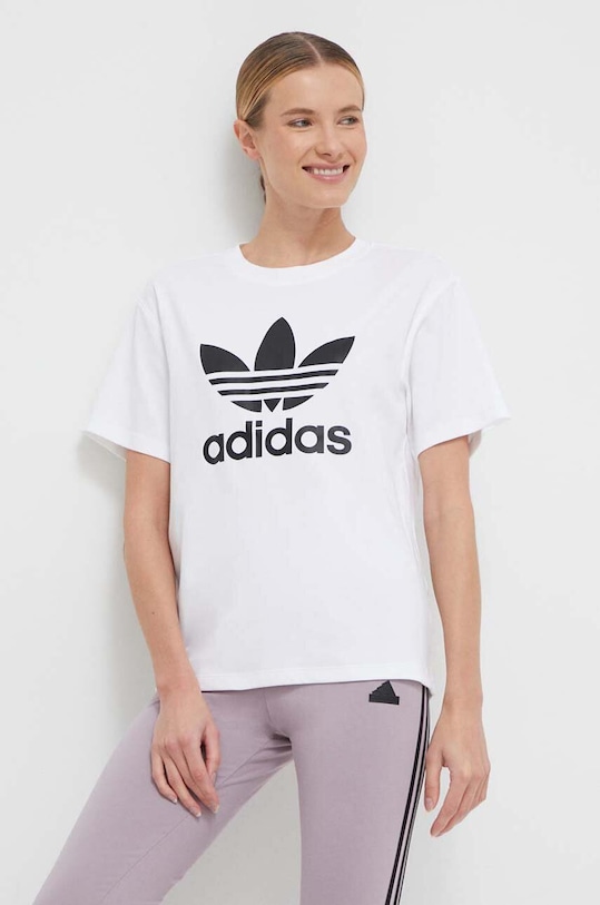 

Футболка Trefoil Adidas Originals, бежевый