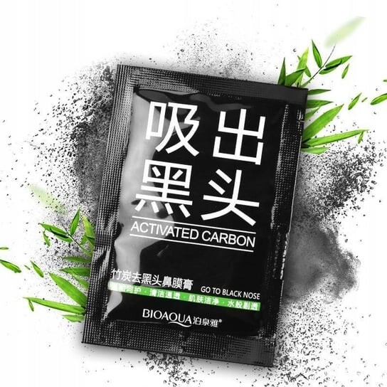 

Черная карбоновая маска для носа Bioaqua Blackhead Pore
