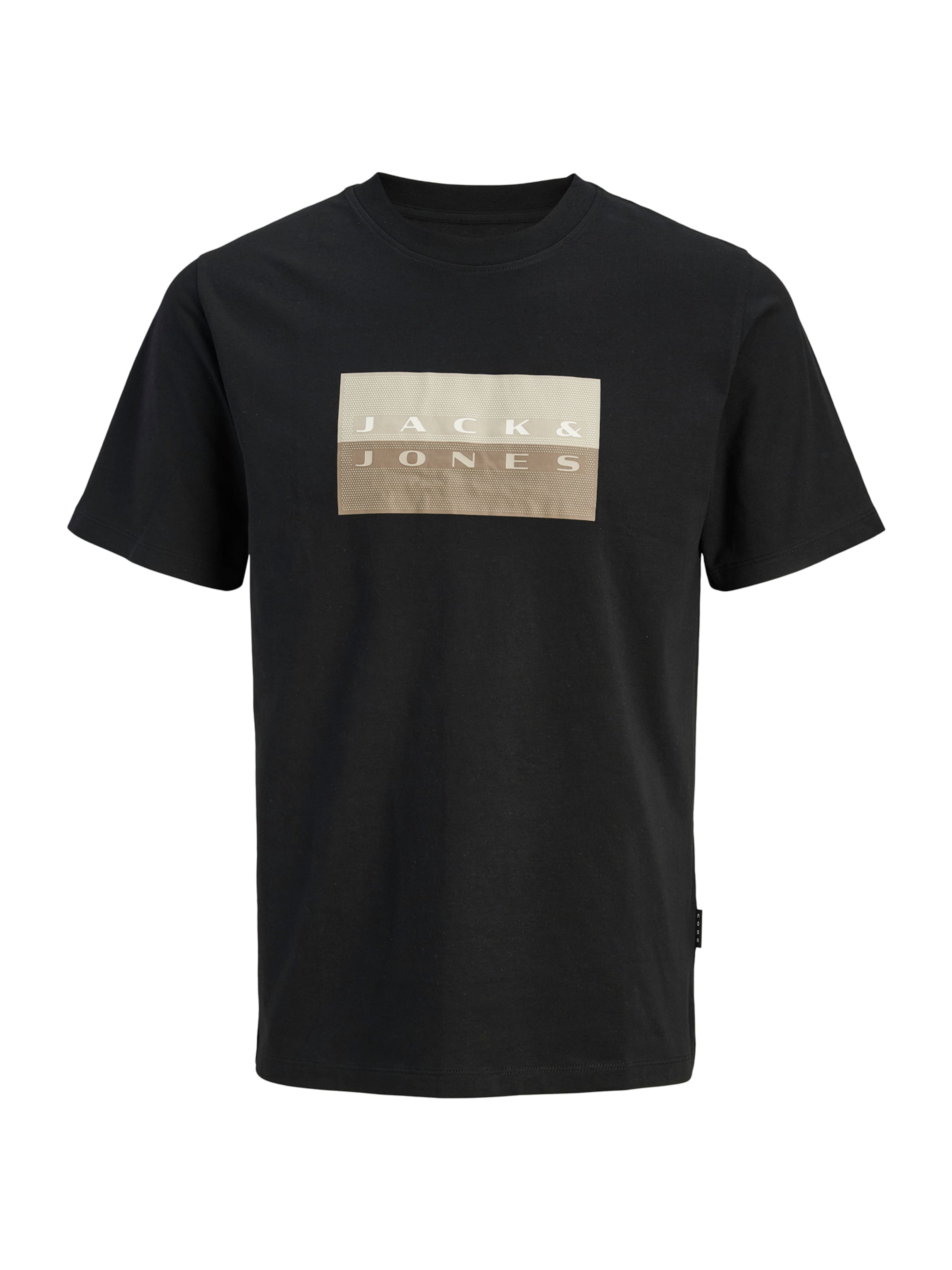 

Jack & Jones Plus Футболка 'JCOFUSION' в черном цвете