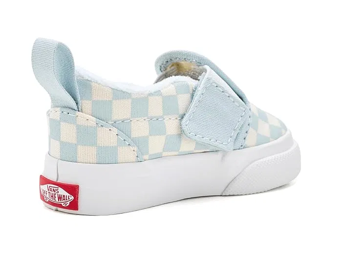 Кроссовки Slip-On V Vans Kids, Checkerboard Dawn Mist — фото 4