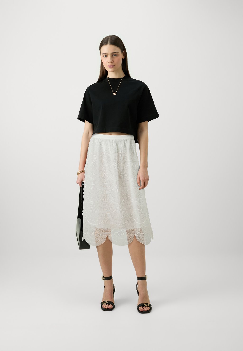 

Юбка-трапеция WOVEN SKIRT TWINSET, белый