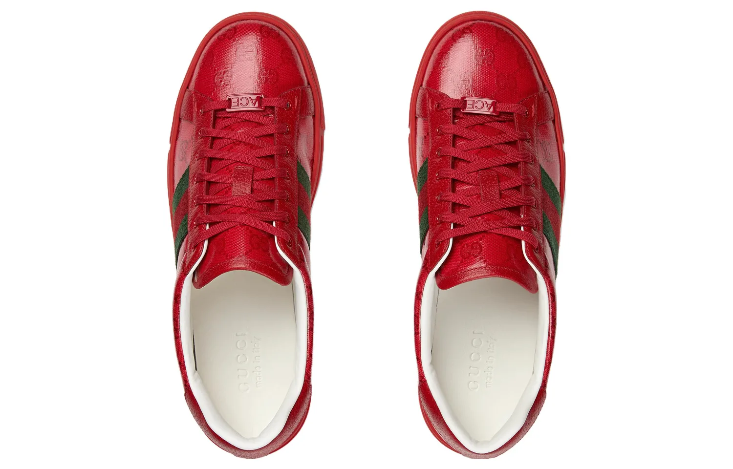 GUCCI Ace 'GG Crystal Canvas - Red' — фото 4