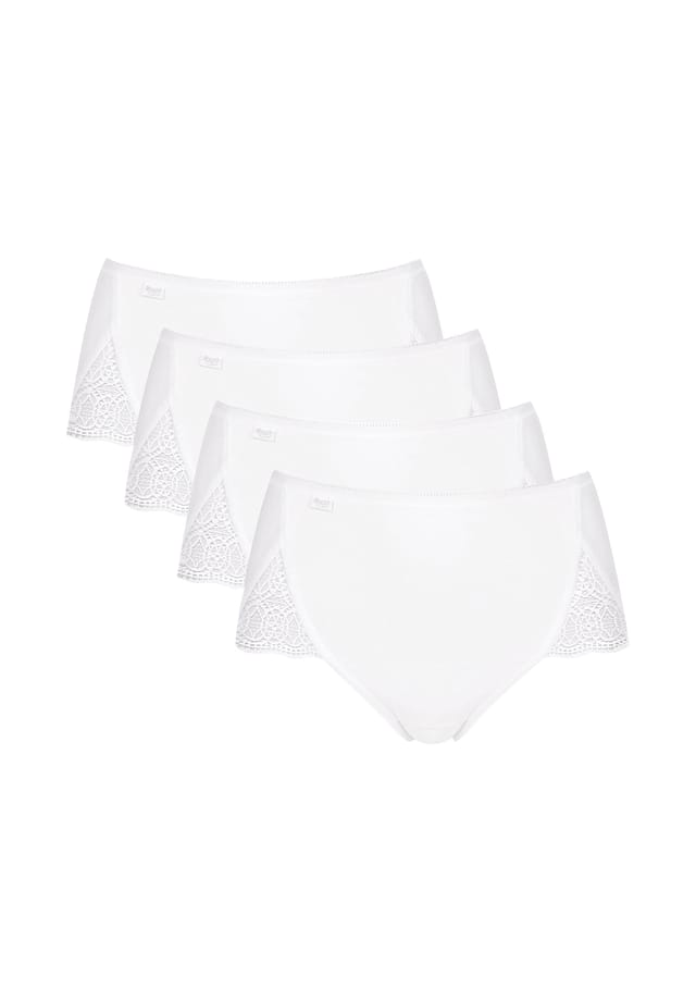 

Трусы - макси pure sense luxe упаковка из 4 шт. простые Sloggi, белый
