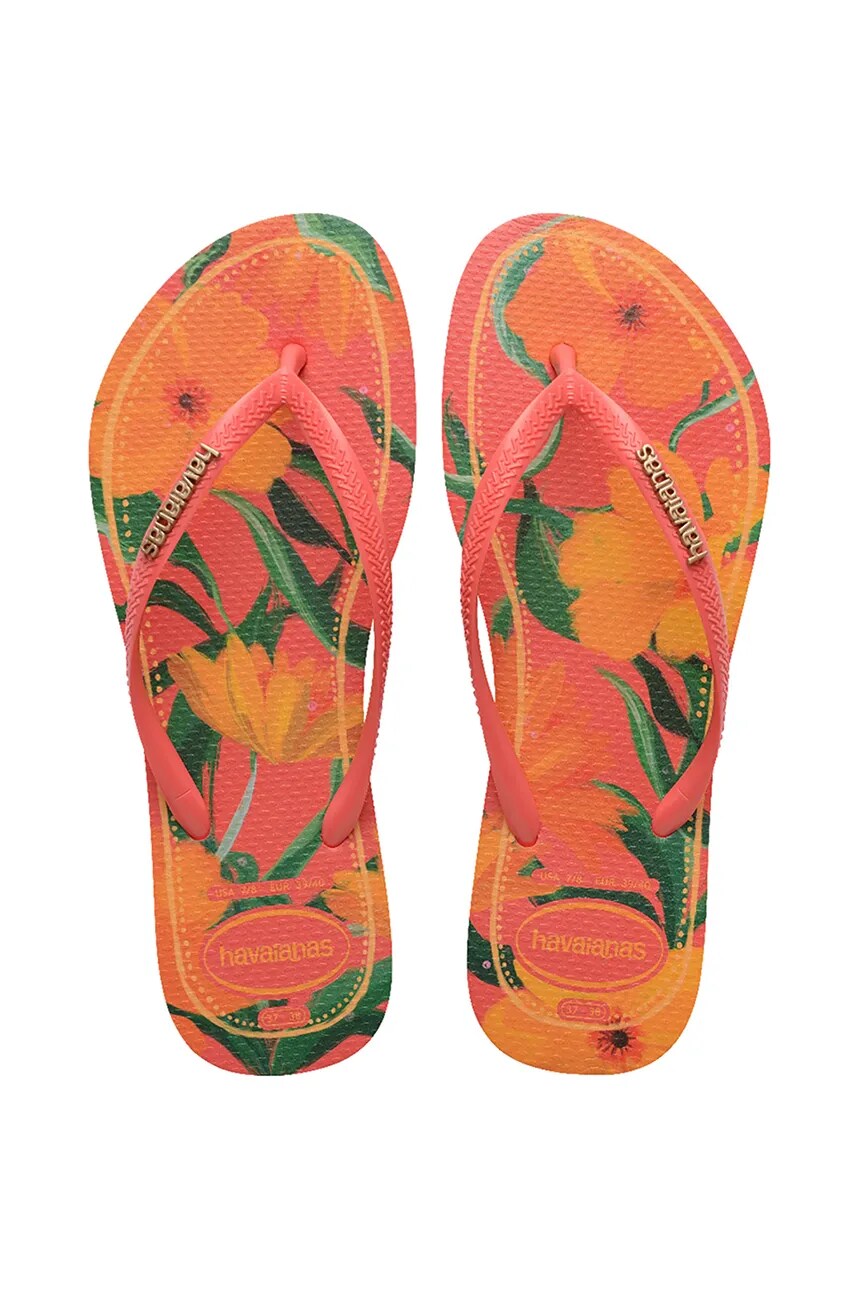 

Детские шлепанцы SLIM TROPICAL Havaianas, розовый