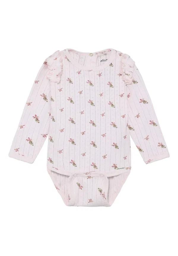 Боди Minymo Long sleeve all over print pointell, нежность