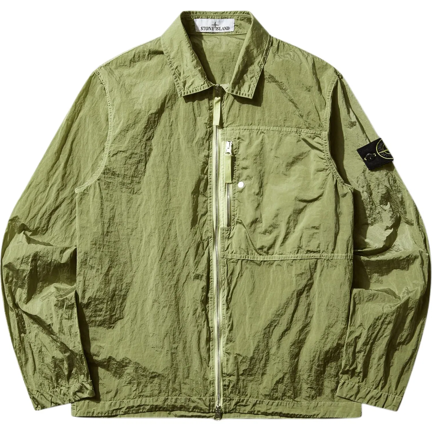 Stone Island Zip-Up Regular-Fit Overshirt