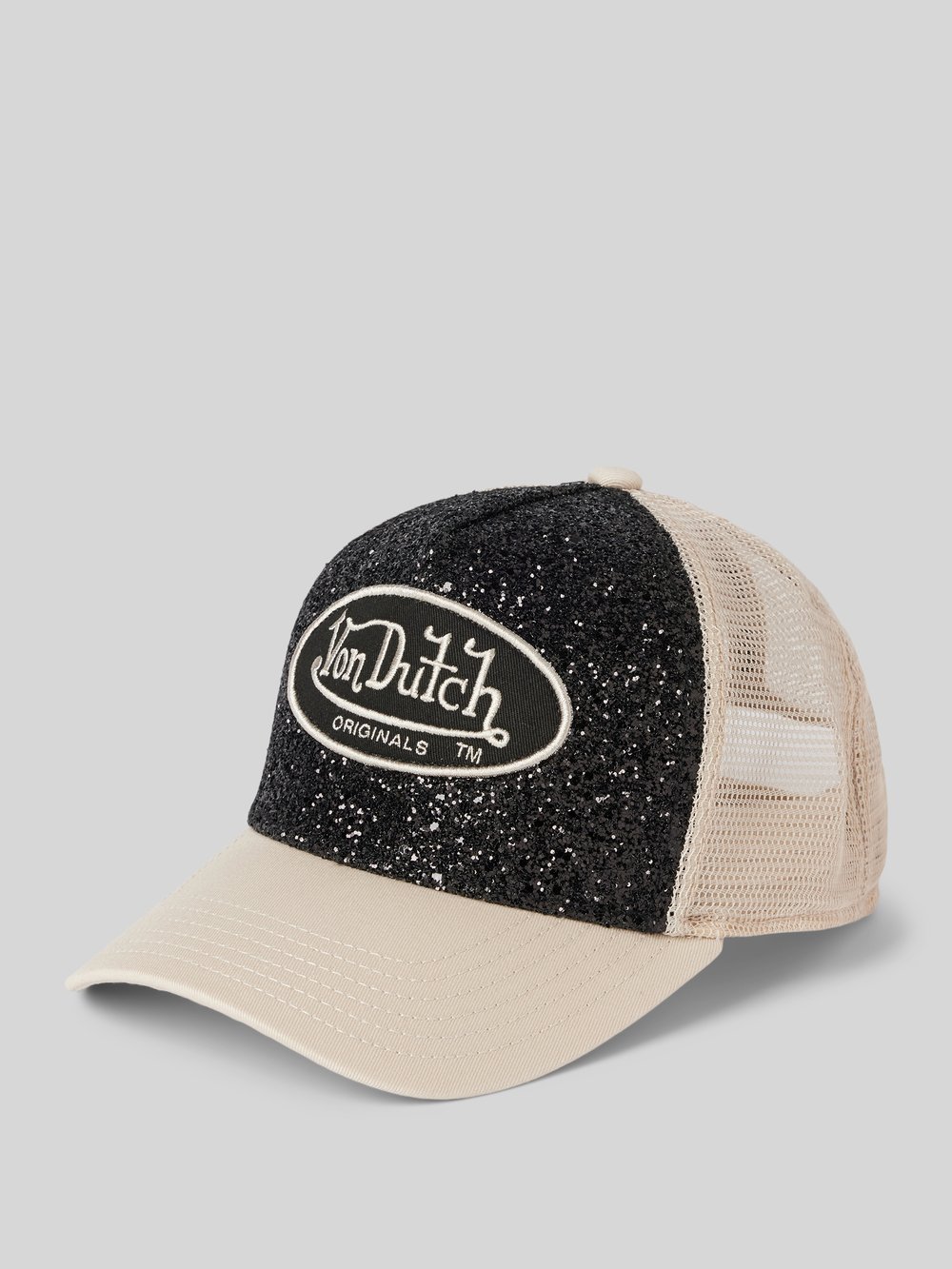 

Бейсболка с нашивкой-лейблом модель «TRUCKER NEW YORK» Von Dutch, черный